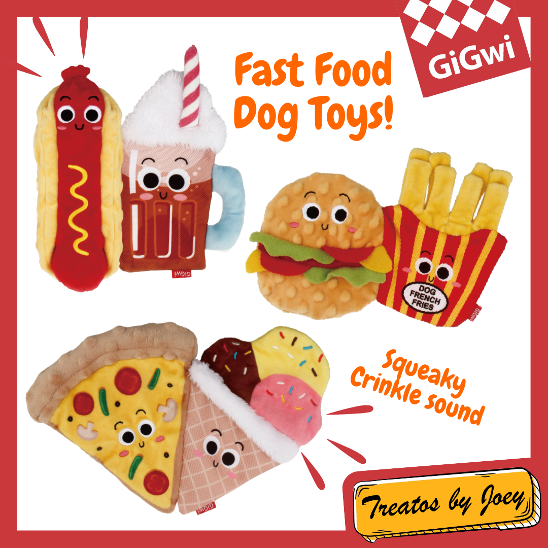 Fast Food Plush Squeaker Toys – Elliot Avenue by Label Shopper