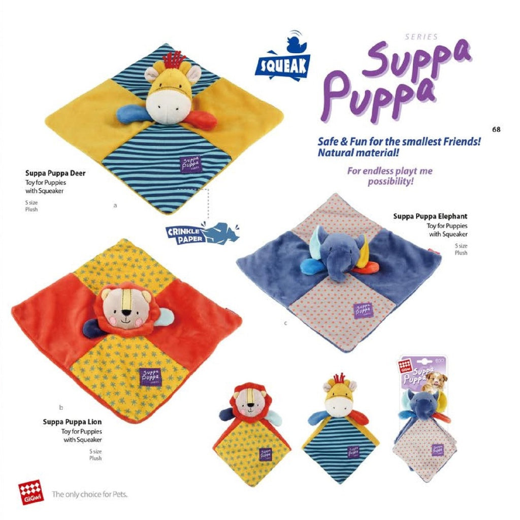 GiGwi Suppa Puppa Blankey Dog Toy