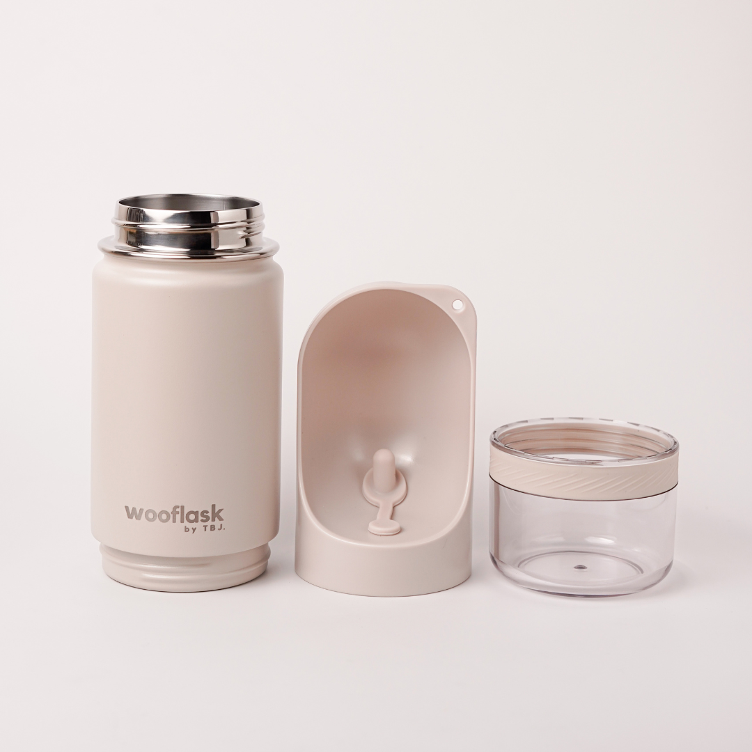 Wooflask Beige 12oz