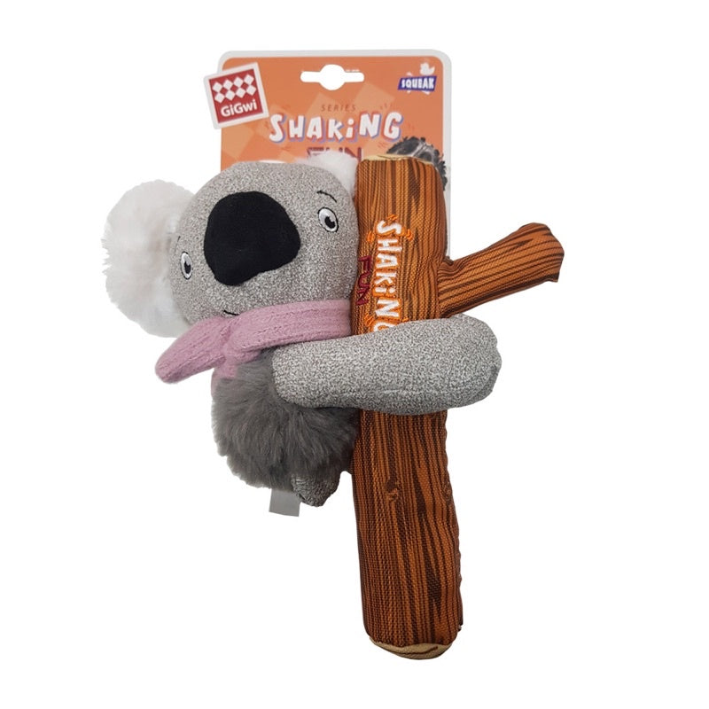 Gigwi Plush Toy Koala Squeaky Dog Toy