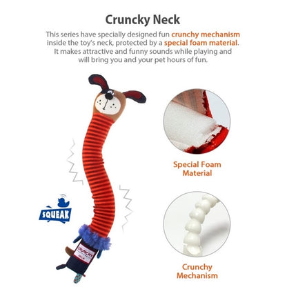 Gigwi Crunchy Neck Plush Squeaky Dog Toy