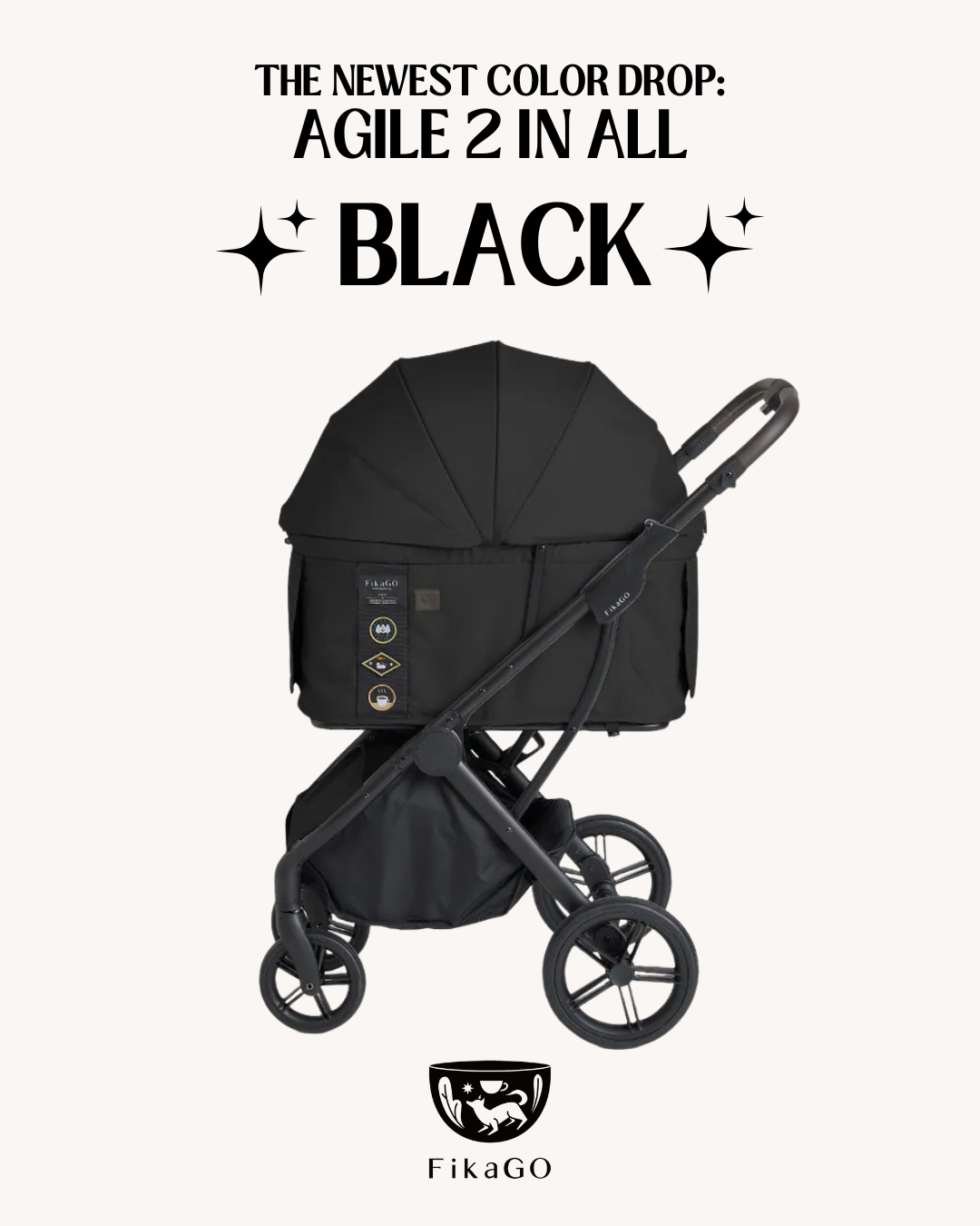 FikaGo Agile 2 Pet Stroller Dog Cat Stroller