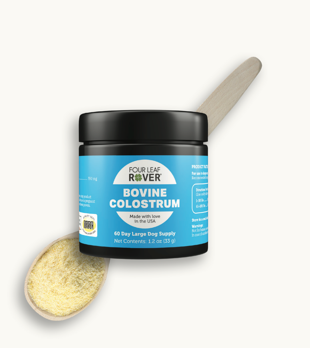 Bovine Colostrum - Four Leaf Rover Supplement