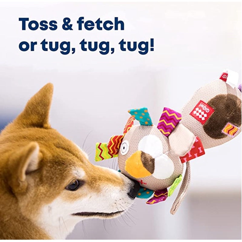 Gigwi Plush Friendz Tug Dog Toy