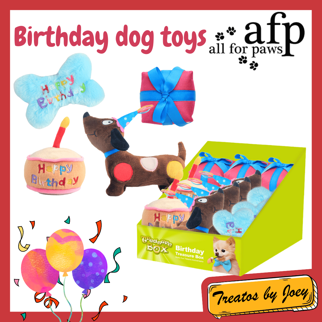 All For Paws AFP Birthday Cake Dog Toy