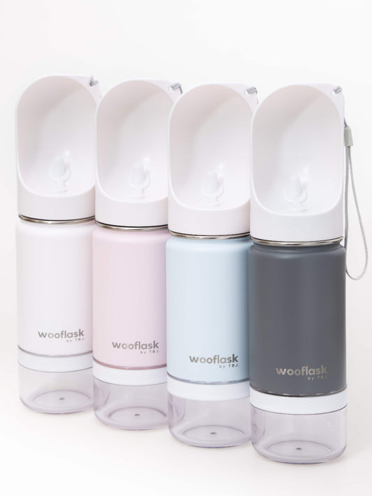 WOOFLASK Insulated Pet Water Bottle Dog Cat Cold Water Bottle