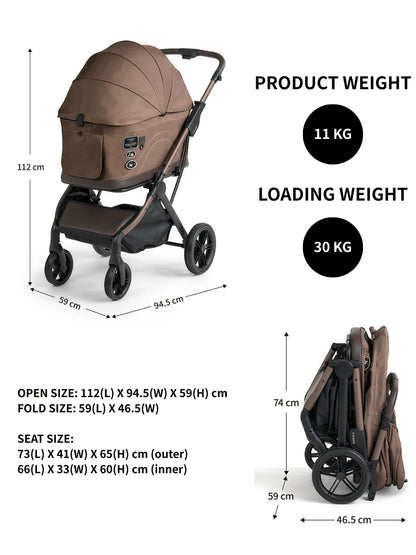 FikaGo Toggle Pet Stroller Dog Cat Stroller