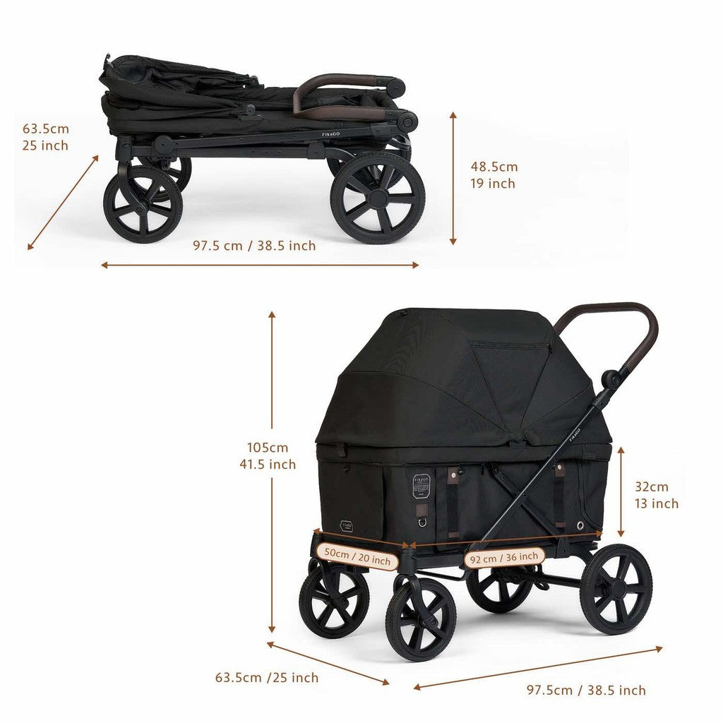 FikaGo Kross Pet Stroller Dog Cat Stroller