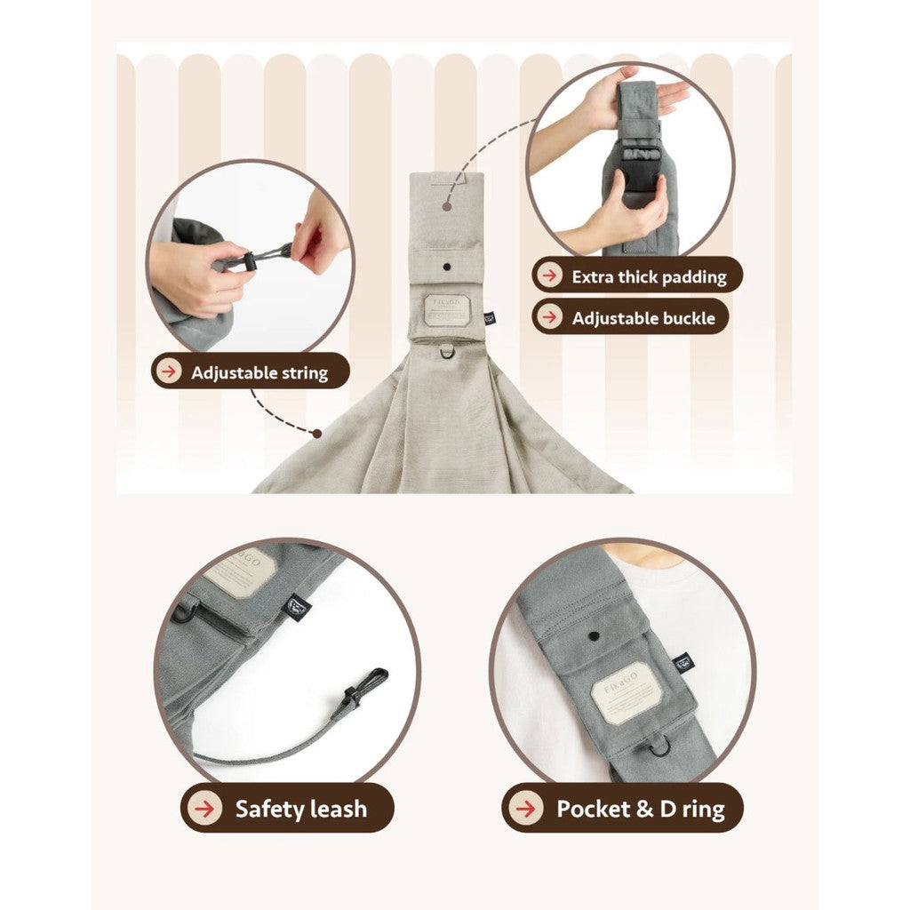 FikaGo Sling Carrier Dog Cat Carrier
