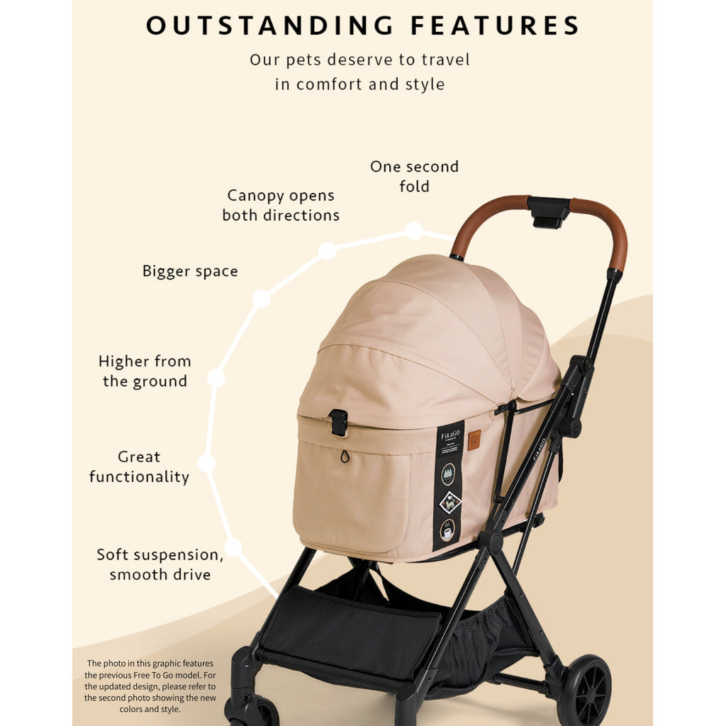 FikaGo Free To Go 2.5 Pet Stroller Dog Cat Stroller